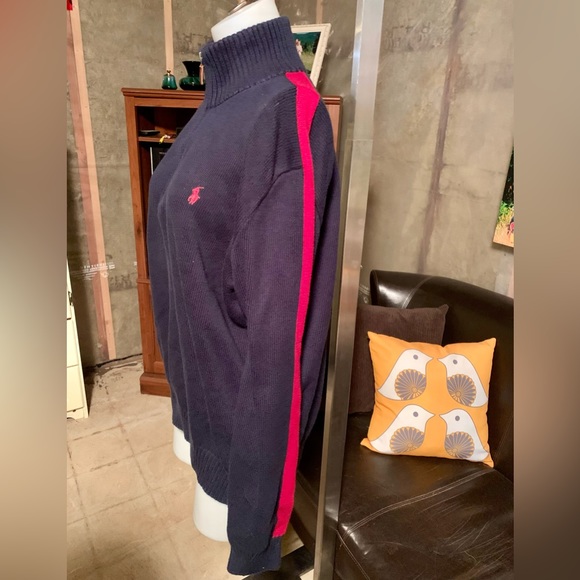 Men’s XL Polo sweater. Navy & red. Great condition. - Picture 2 of 6